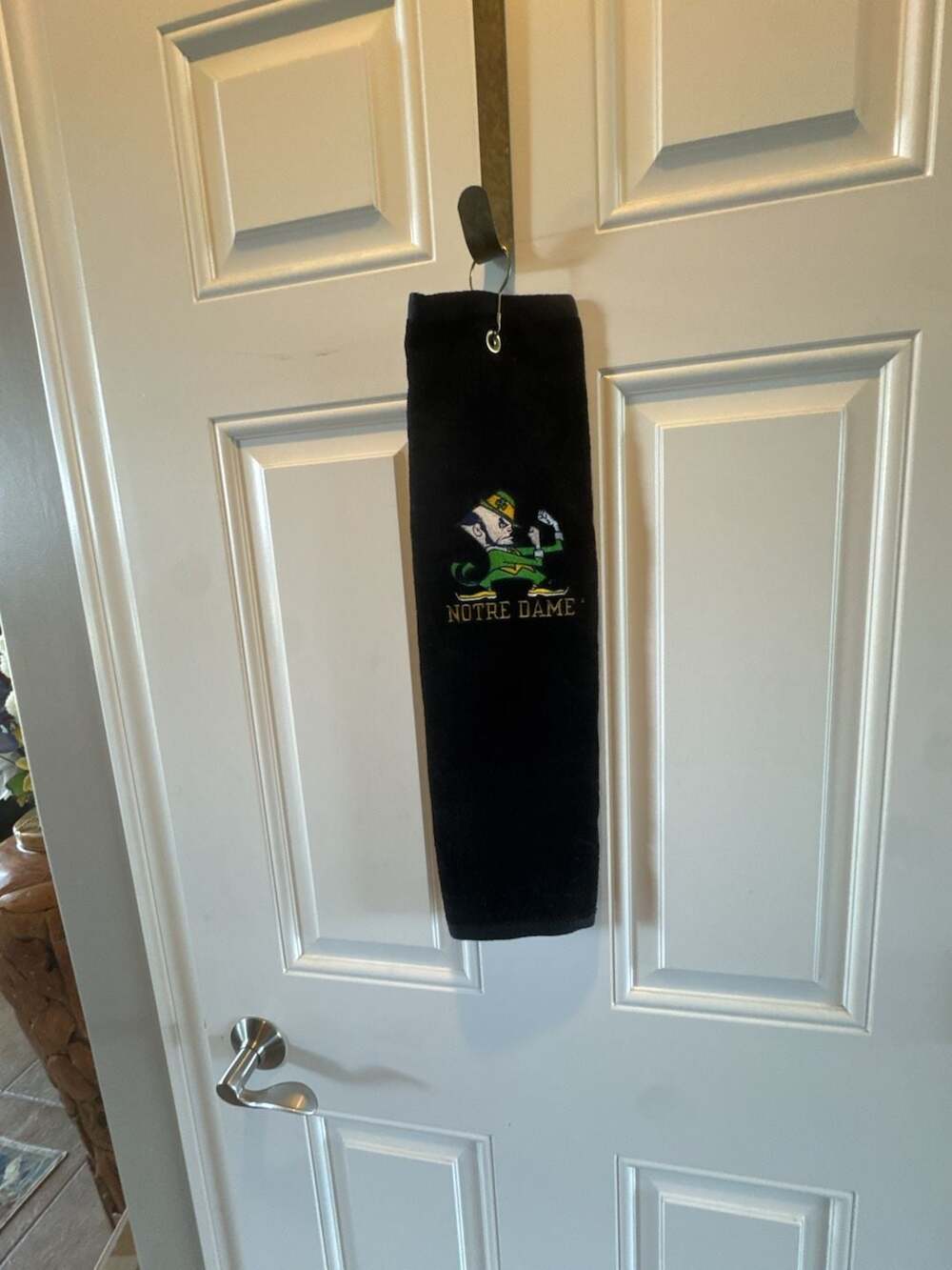 University of Notre Dame Fighting Irish Embroidered Black Golf Towel